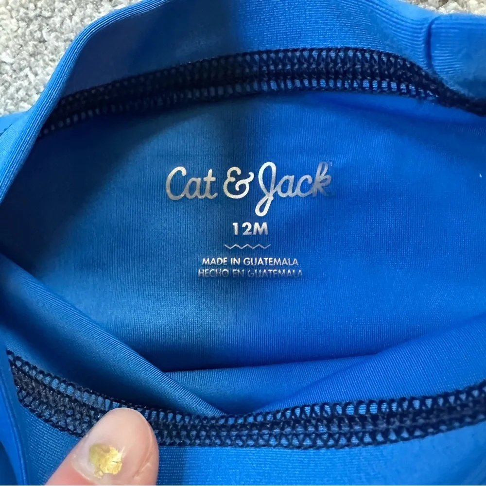 Cat & Jack Bundle of 3 UPF 50 Swim Shirt Rash Guards NWT Boys 12 Months